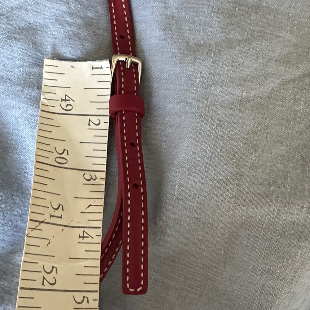 Coach Hampton Slim Demi Red Leather Crossbody Bag - Picture 12 of 14